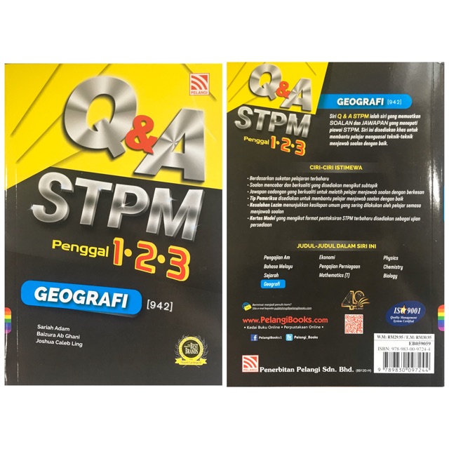 Ready Stock Pelangi Q A Stpm Geografi Term 1 2 3 Penggal 1 2 3 Shopee Malaysia