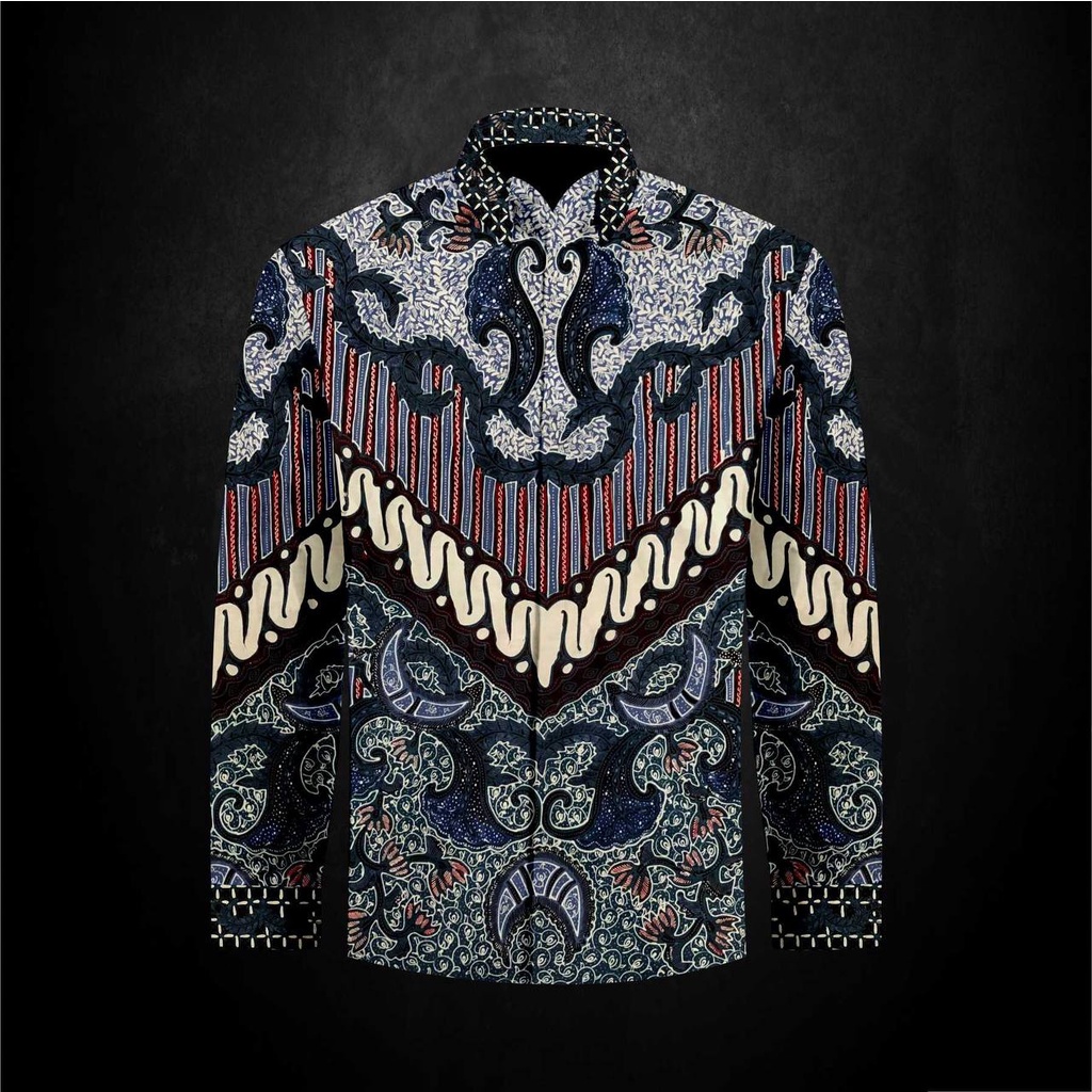 Long Sleeve batik Shirt Men Original batik batik Pattern formal Shirts ...