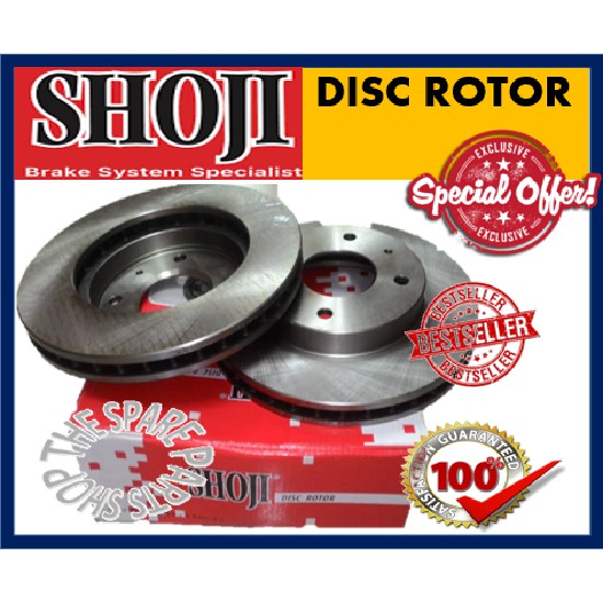 TOYOTA VIOS 07 NCP93 1.5 PERODUA ALZA BRAKE DISC ROTOR SET 