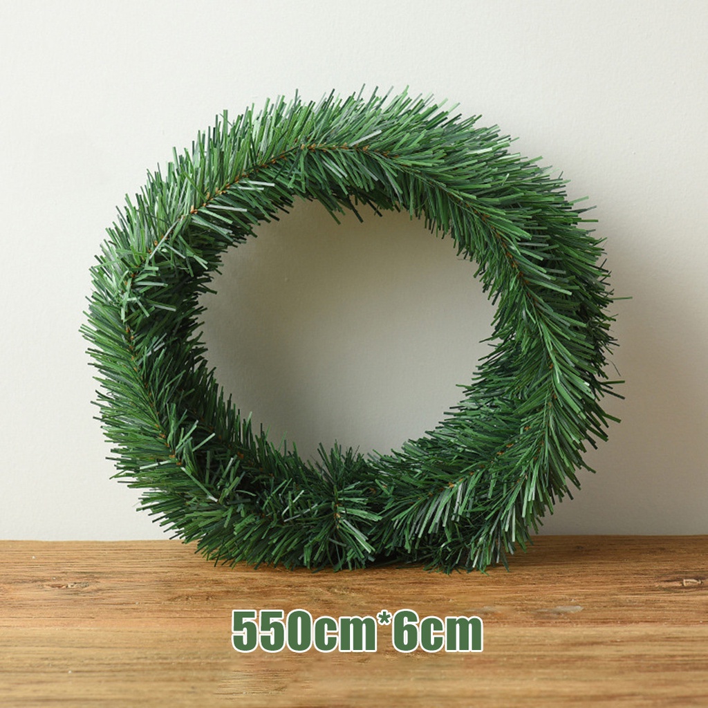 Christmas Rattan Ring Wreath Garland Wood White DIY Wedding Xmas Party Decor US~ 