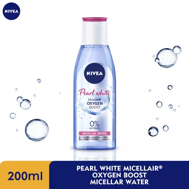 NIVEA Face Care Micellar Water Make Up Clear Pearl White 200ml