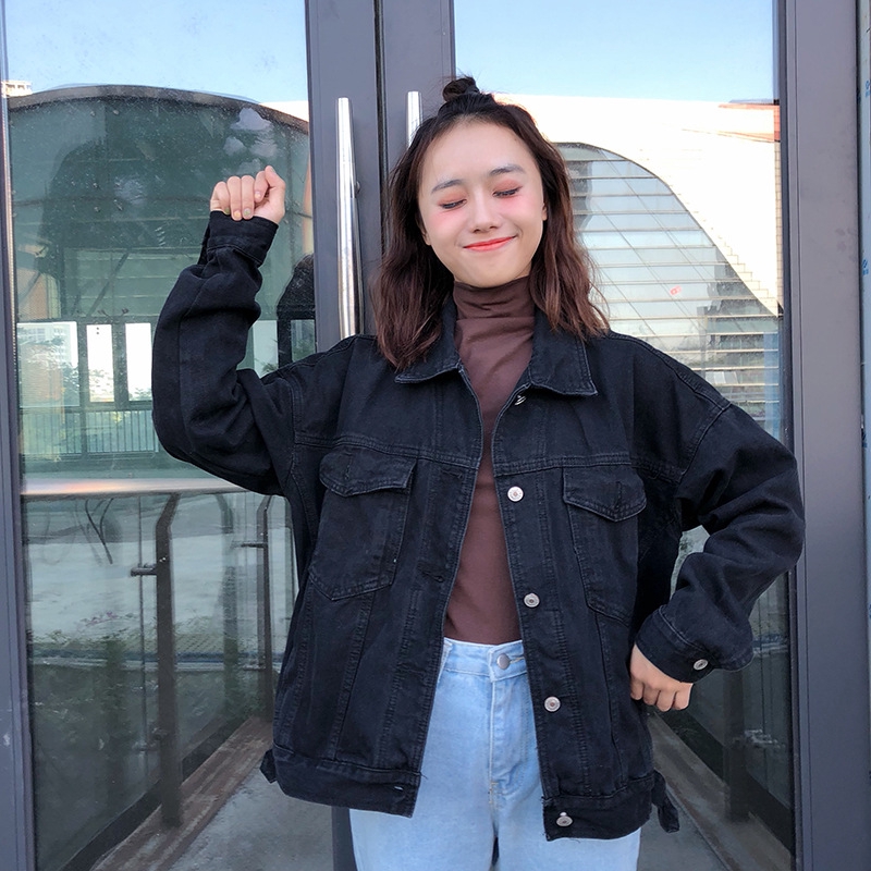 black linen jean jacket