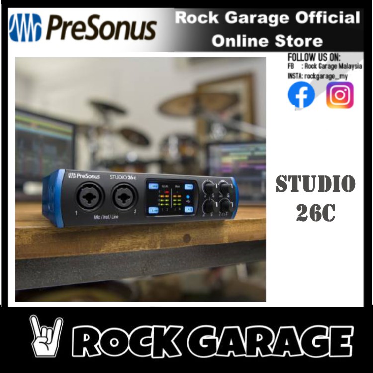 Presonus Studio 26c Audio Interface Studio26c Shopee Malaysia