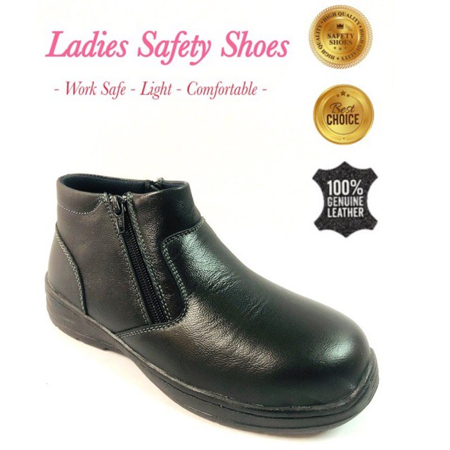 Ladies Safety Shoes women safety boots ladies mid cut safety shoes | Shopee  Malaysia