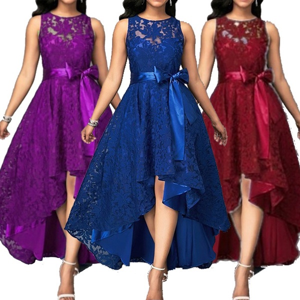NEW Women's Fashion Formal Long Lace Dress Prom Evening Party Cocktail Dress Bridesmaid Wedding Gown Plus Size