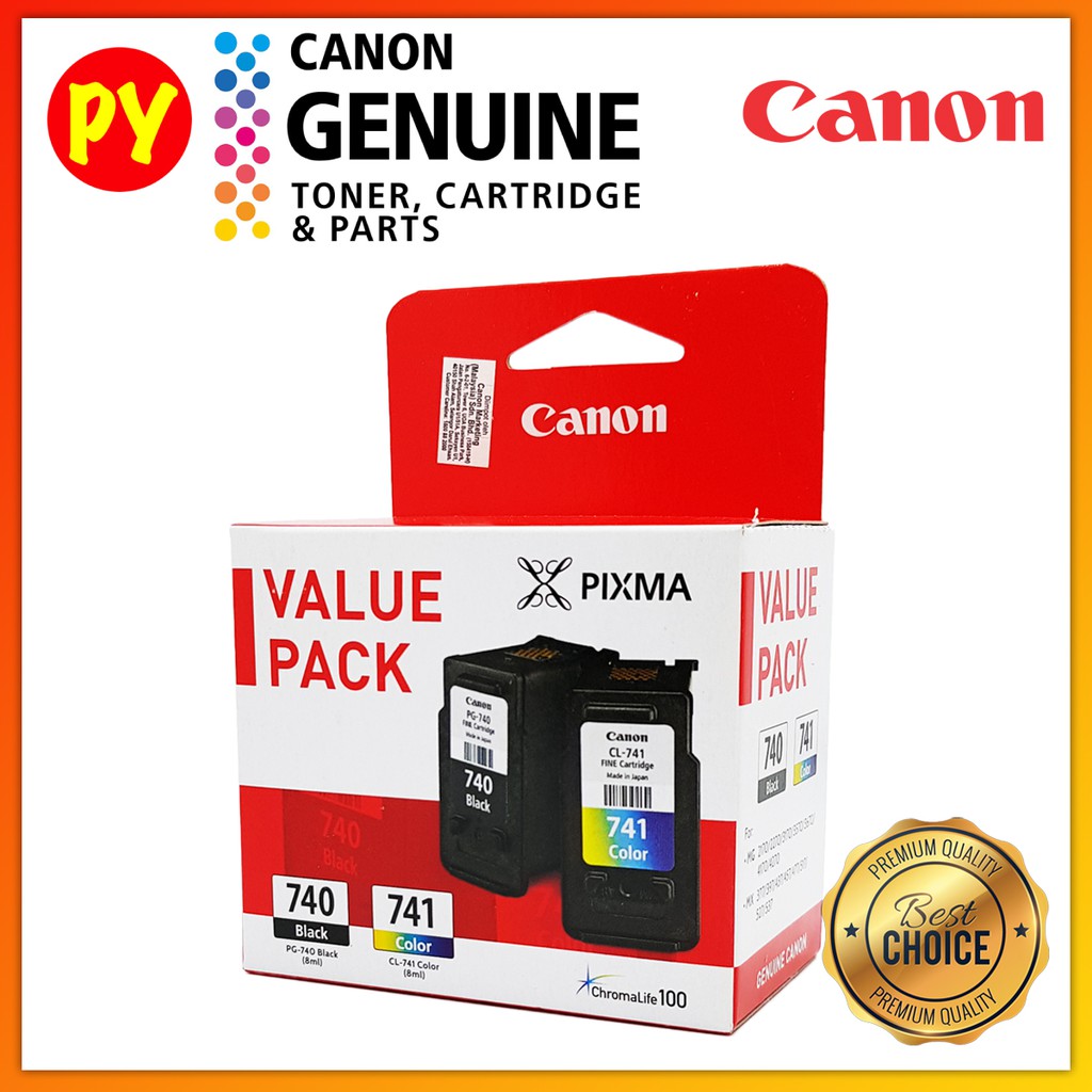 Canon Pg 740 Cl 741 Xl Pg740741 Combo Pack Original Ink Cartridge Shopee Malaysia 