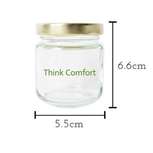 Buy 20pcs 100ml Round Glass Jar Mini Bottle Air Tight Storage Container Sweet Door Gift Honey Botol Kaca Bulat 圆形玻璃小罐子 Seetracker Malaysia