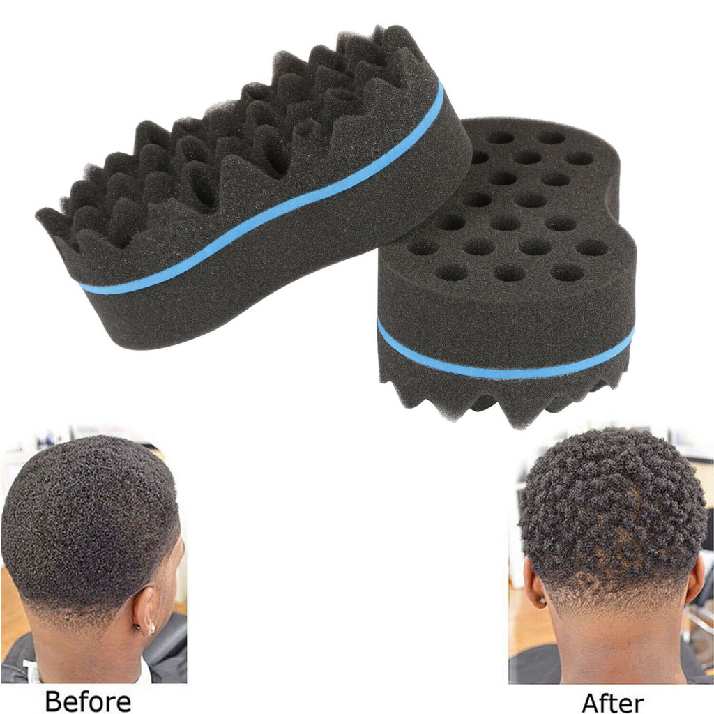 Big Wave Barber Hair Brush Sponge Tool Dreads Afro Locs Twist