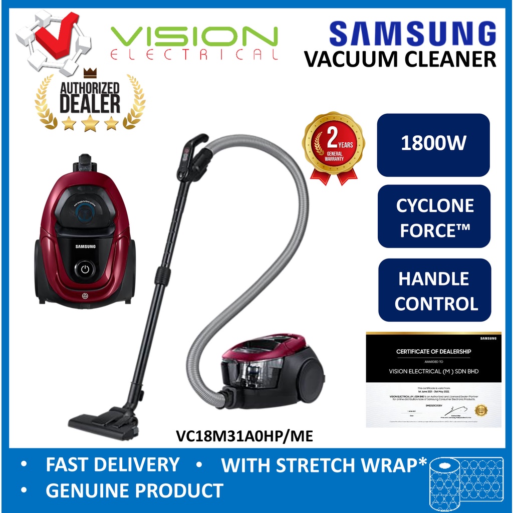 SAMSUNG 1800W Vacuum Cleaner VC18M31A0HP/ME With Remote Handle Control (Penyedut Habuk) 吸尘机