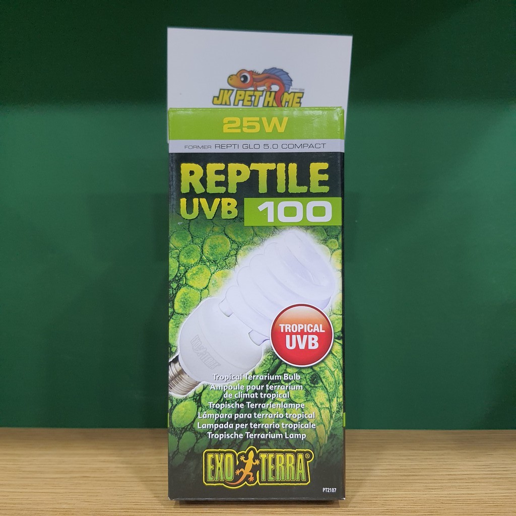 Exo Terra Reptile UVB 100 Compact Fluor Bulb ReptiGlo 5.0(1 UNIT