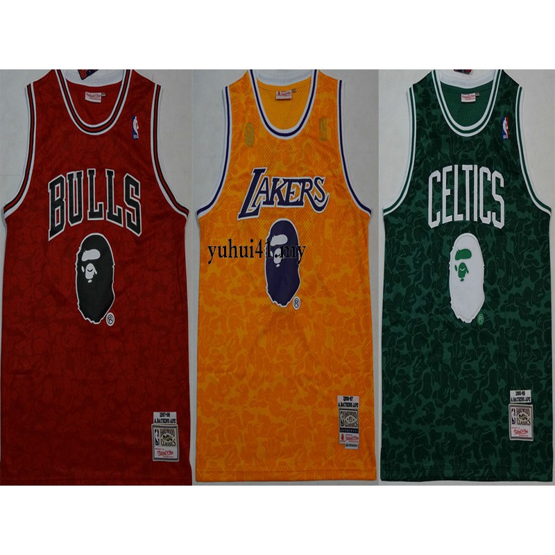 red and green basketball jersey