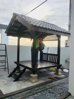 Gazebo pagola rumah kayu yg unik  Shopee Malaysia