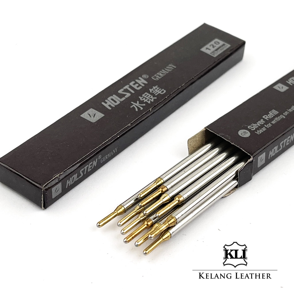 HOLSTEN Germany Silver Erasable Marking Pen Leather Fabric Vinyl Rubber