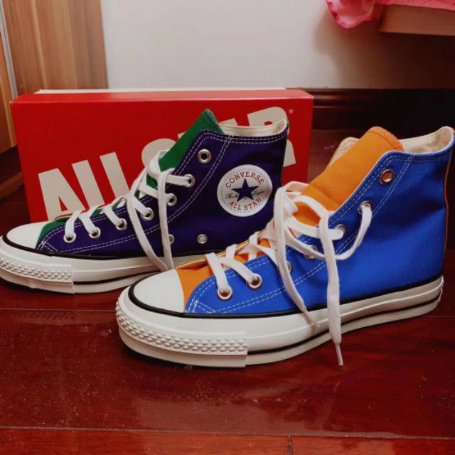 Converse x ABC-Mart 40 Anniversary Mix Match Color Men Women Unisex  Sneakers Hi Top | Shopee Malaysia