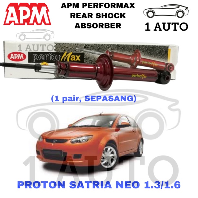 Apm Performax Rear Shock Absorber Proton Satria Neo 1 3 1 6 1 Pair Sepasang Shopee Malaysia