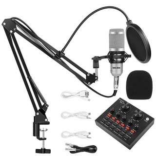 Bm 800 Audio Microphone V8 Sound Card For Mobile Phone Computer Sound Plate For Sound Card Audio External Usb Headset Shopee Malaysia