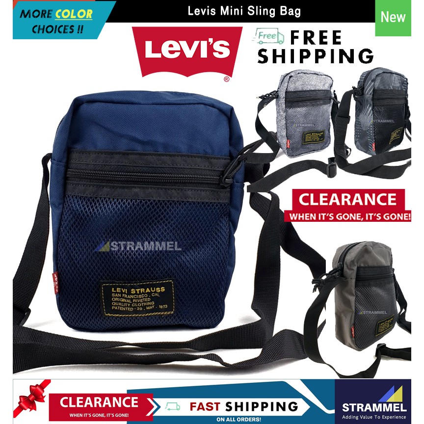 100% Authentıc - Levis Mini Sling Bag - Many Color Options (For Travel,  Casual, Outdoor, Daily Commute) [Ready Stock] | Shopee Malaysia