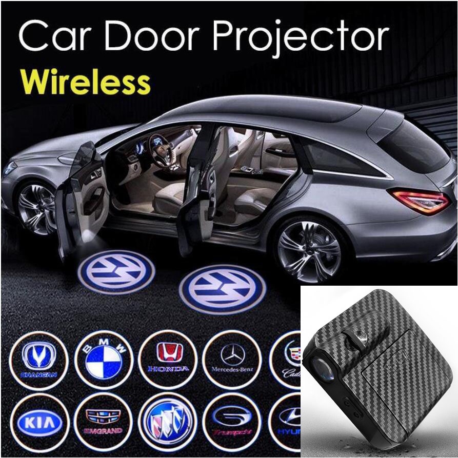1pcs Universal Wireless LED Car Door Light Logo Laser Projector Ghost Shadow Night Lamp Decorative Lights Interior Accessories New