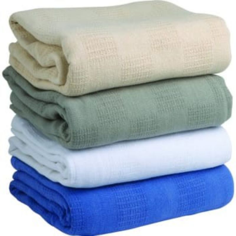 Hotel Luxury 100% Cotton THERMAL BLANKET PINK (ROSE) SPECIAL CLEARANCE THIS WEEK for hotels &