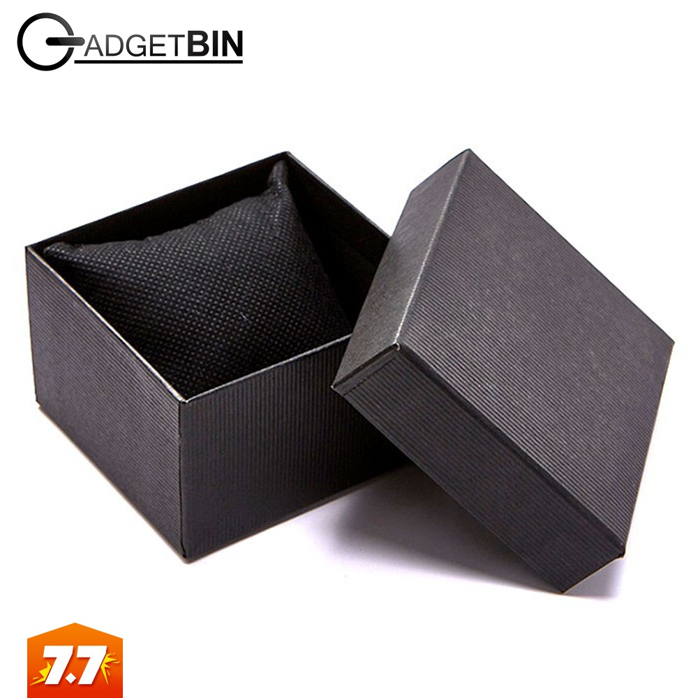Classic Black Gift Box With Pillow Cushion For Watch Jewellery