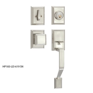  ST GUCHI SGLM H3003 2 Lever Mortise Lockset SILVER 