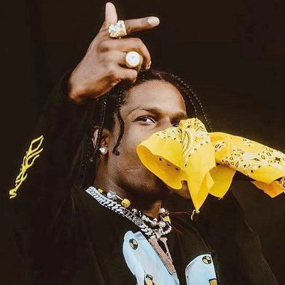 Asap Rocky same dice skull butterfly Pearl smile necklace hip hop national  tide men and women couples hanging jewelry | Shopee Malaysia