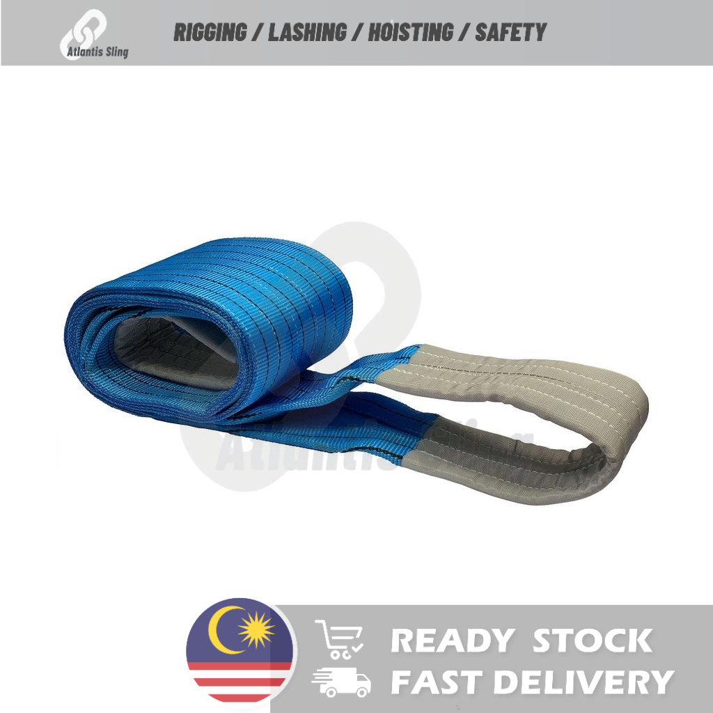 8Tonne SKL Polyester Duplex Webbing Sling SF7/Sling Belt/Tali Angkat ...