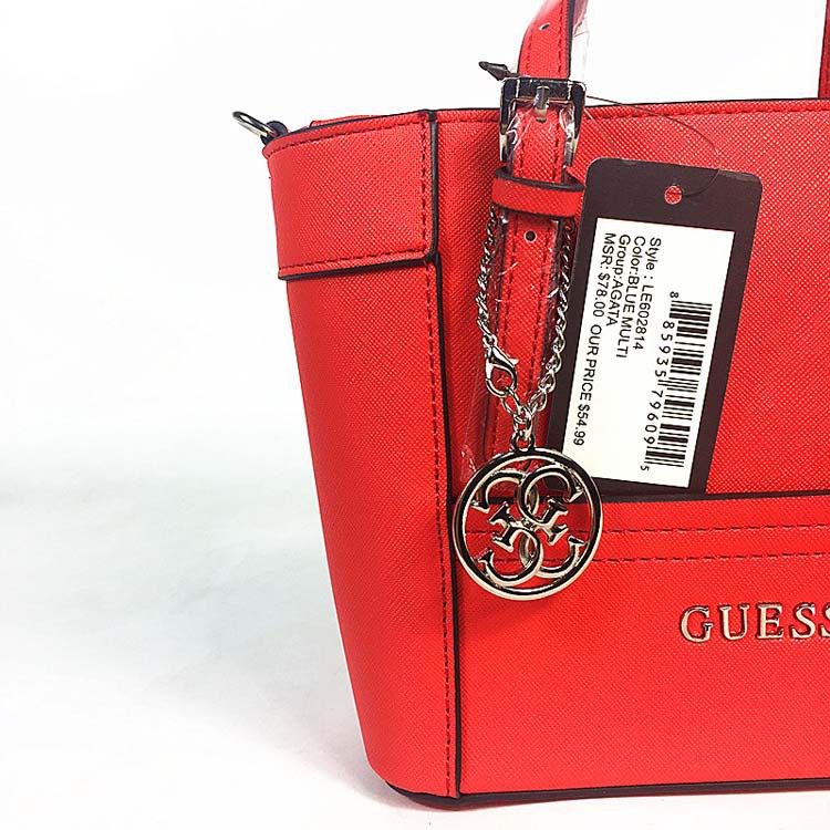 guess red tote bag