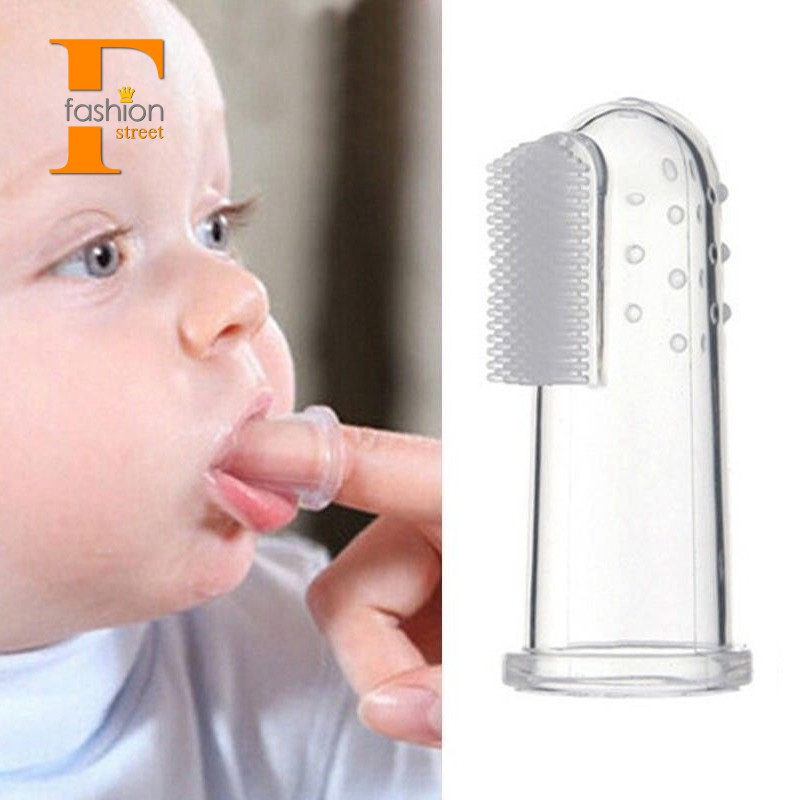 infant finger toothbrush & gum massager