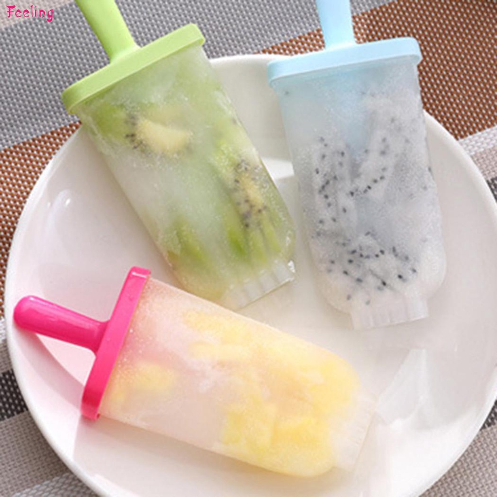 Details about  / Silicone Frozen Ice Cream Mold Juice Popsicle/'Maker Ice Lolly/'Pop Mould-2//3 Cell