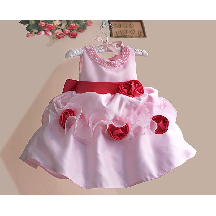 pink newborn gown