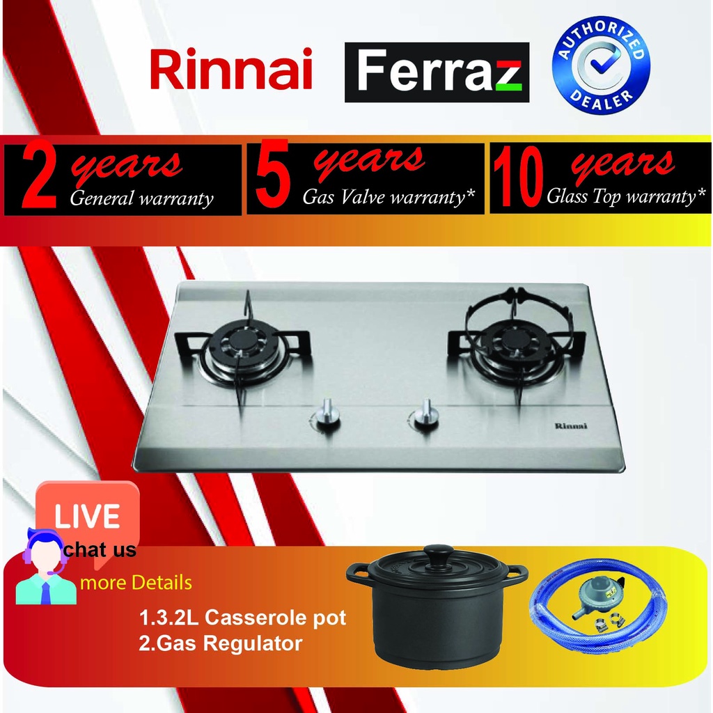 Rinnai Cooker gas hob RB712NS [Stainless Steel] RB712NS / Rinnai Gas