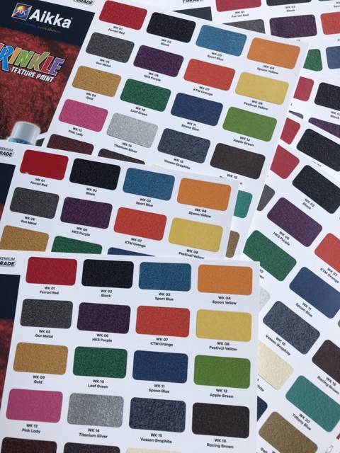 Aikka Wrinkle Paint Catalog Book Shopee Malaysia