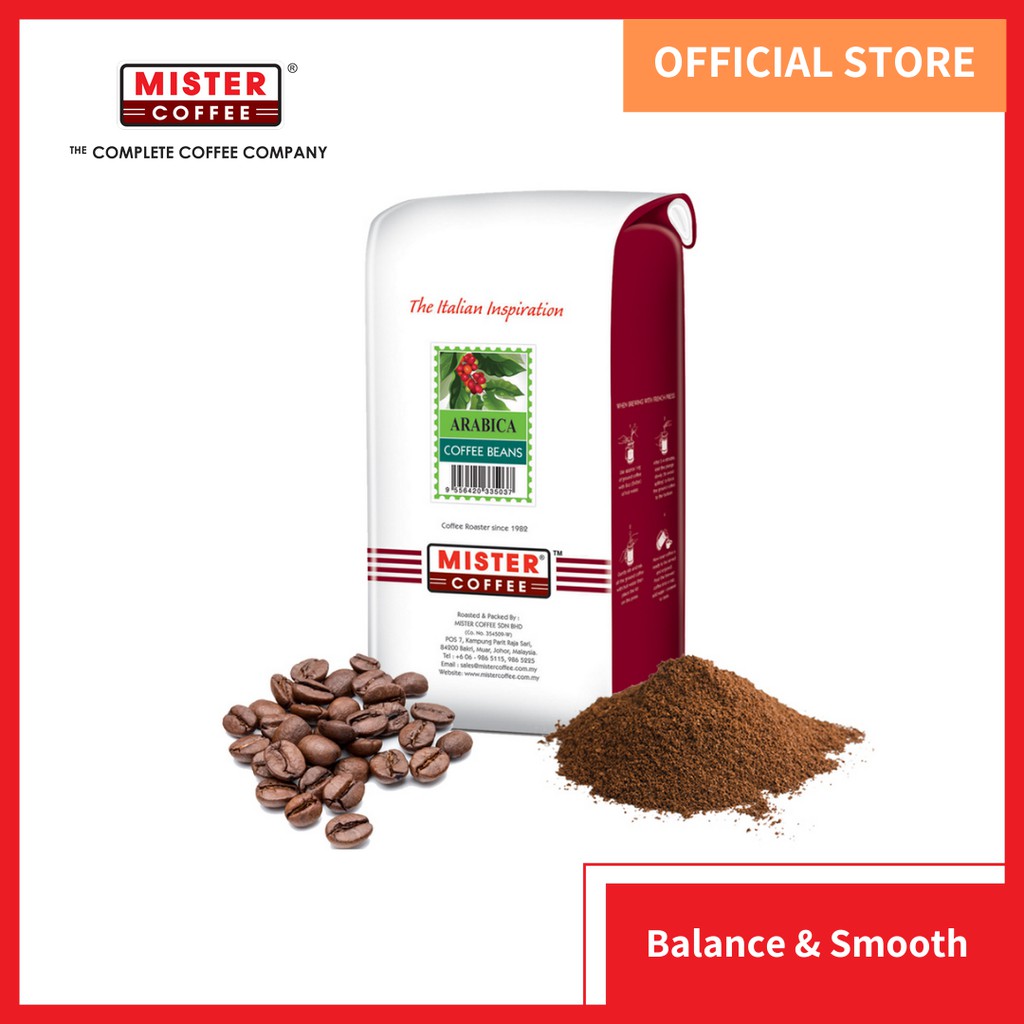 [Mister Coffee] Arabica Coffee Beans & Ground Coffee Roasted (500g