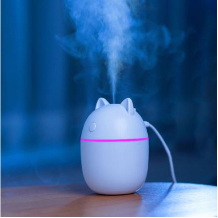 USB Air Humidifier | Cartoon Cute Bear Air Humidifier USB Diffuser with LED Light | USB Pelembap Udara | USB 空气加湿器