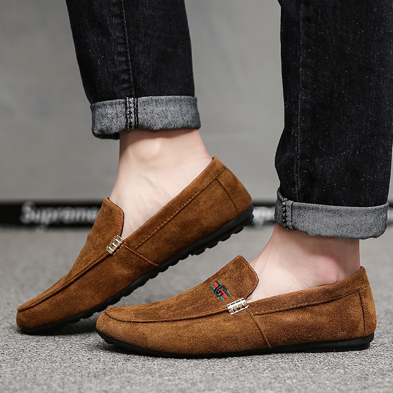 casual suede loafers