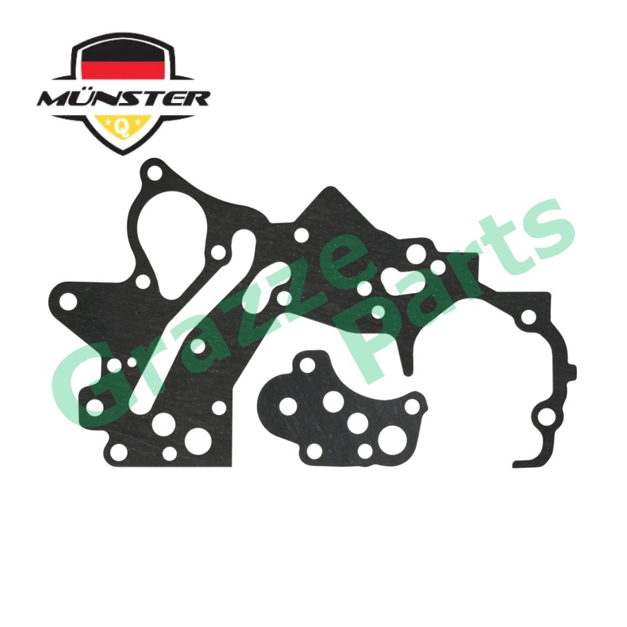 (2pc) Münster Oil Pump / Cylinder Front Cover Case Gasket MD322521 ...
