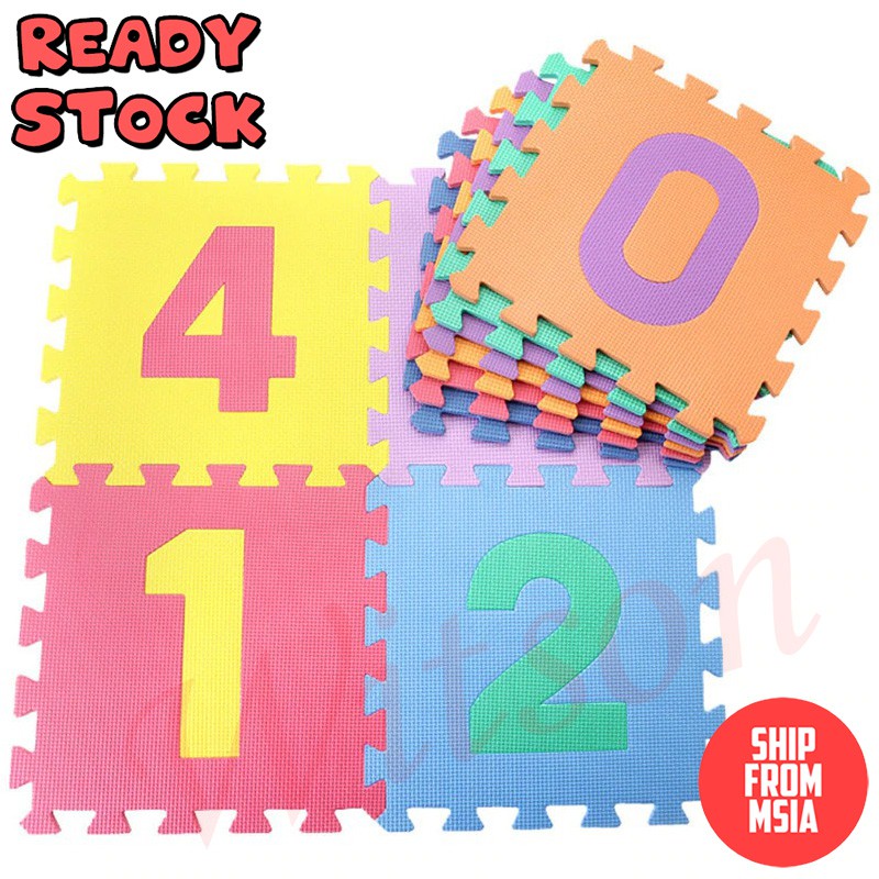 baby play mat letters numbers