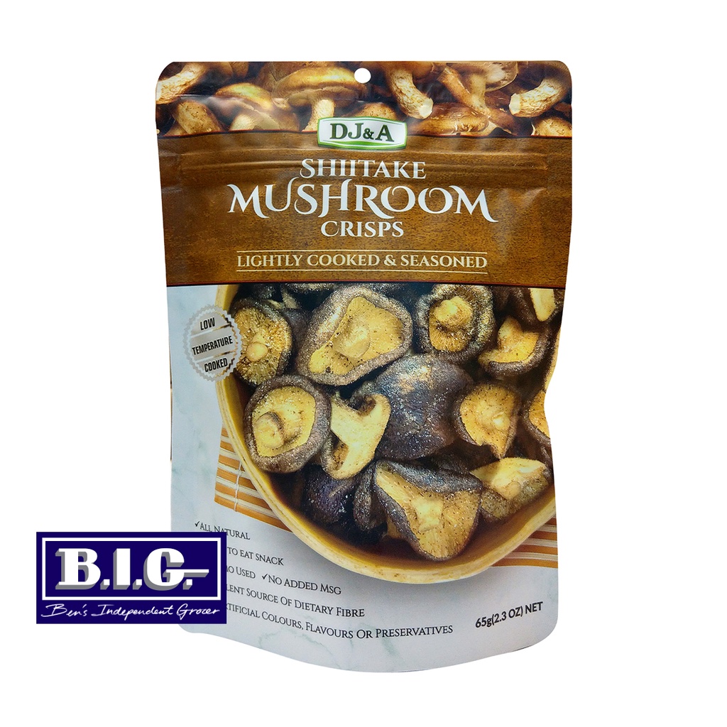 DJ&A Shiitake Mushroom Crisps 65g (EXP Aug 2023) Shopee Malaysia