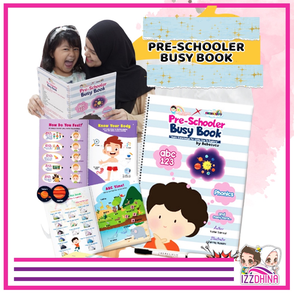 Busy Book | Pre-Schooler Busy Book | Montessori Toys | Educational Toys for Kids | Islamic Book | Baby Toys | Quiet Book