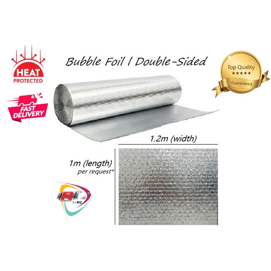 Buy Aluminium Foil Bubble Foil Radiant Barrier Reflective And Heat Insulation Roof Insulated Home Penebat Haba Rumah Seetracker Malaysia