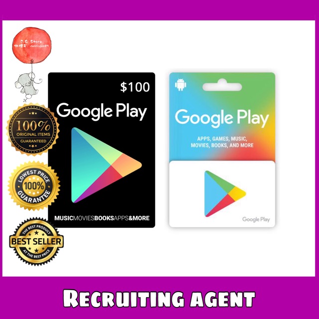 google play gift card usd 50 100 us instant 100