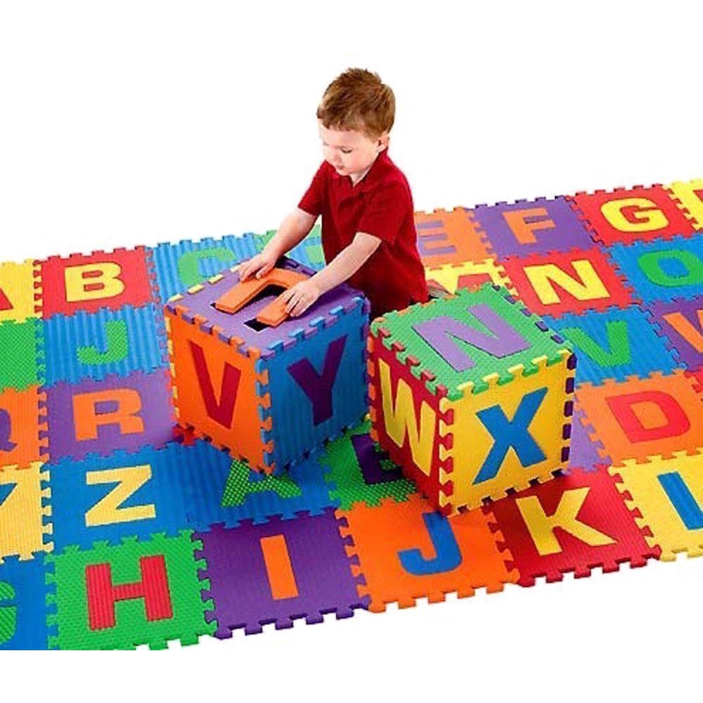 LARGER Alphabet Numbers EVA Floor play Mat Baby Room Jigsaw ABC ...
