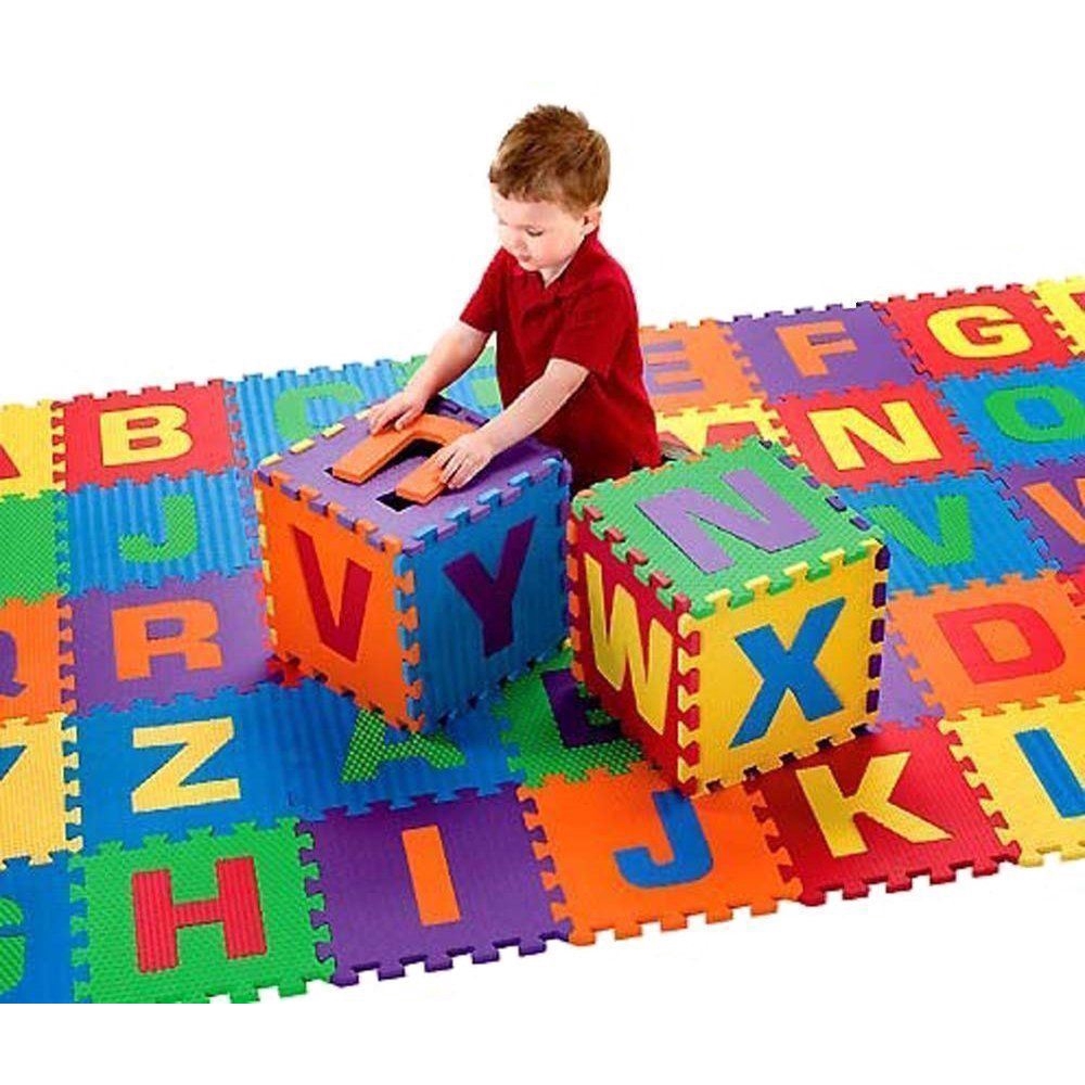 Larger Alphabet Numbers Eva Floor Play Mat Baby Room Jigsaw Abc