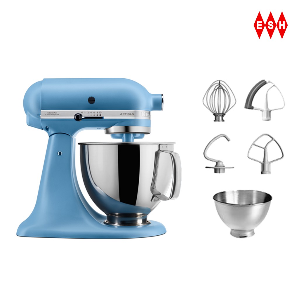 Kitchenaid 5ksm175bc 4 8l Artisan Tilt Head Stand Mixer Matte Blue Velvet Shopee Malaysia