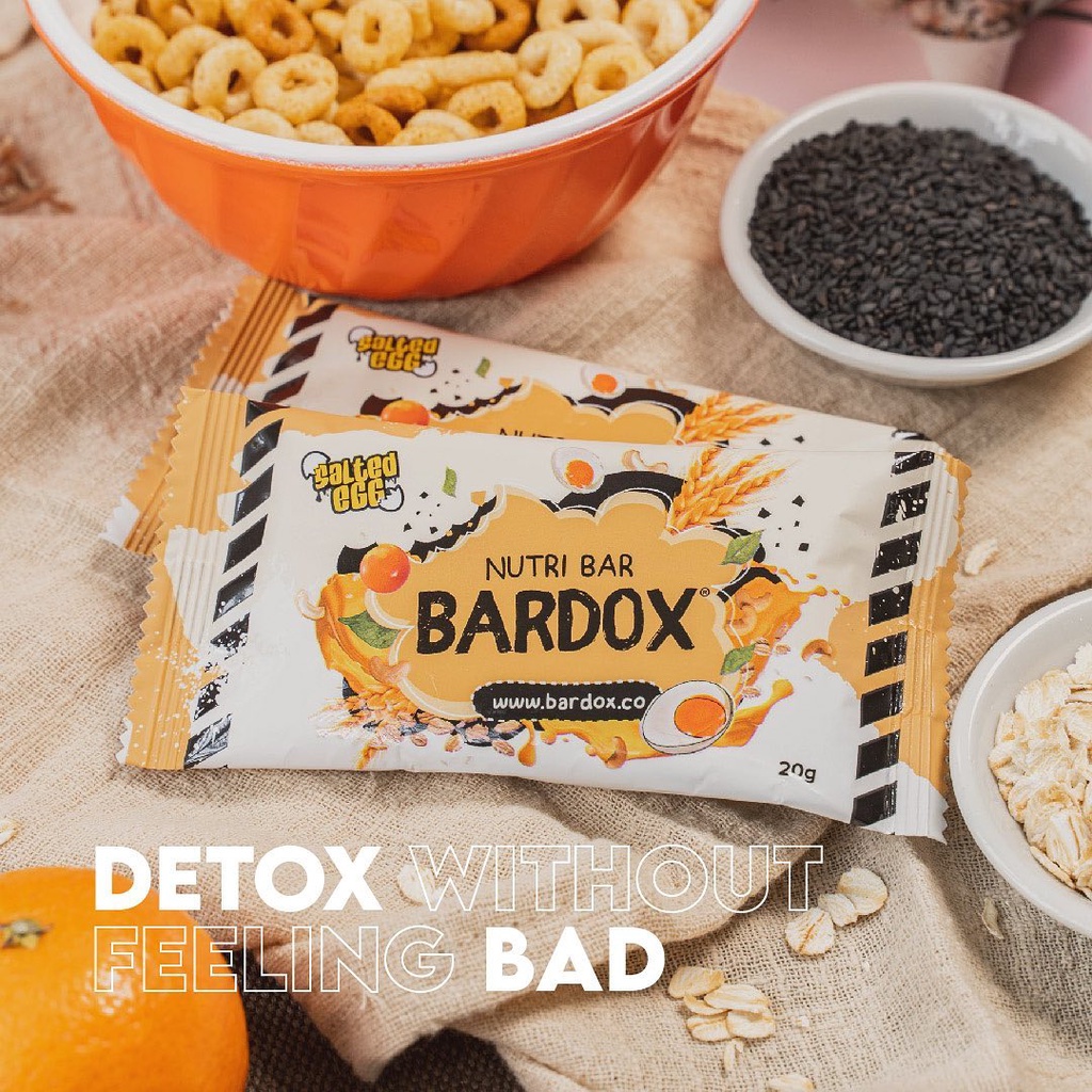 咸蛋Bardox 全新口味咸蛋口味 Bardox Nutri Detox Diet Bar Salted Egg 排毒代餐能量棒1box 14sachet x20g