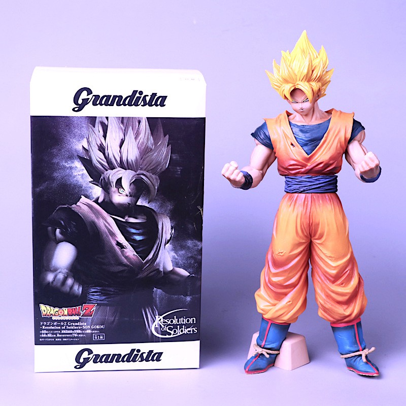 banpresto dragon ball z grandista resolution of soldiers son goku action figure