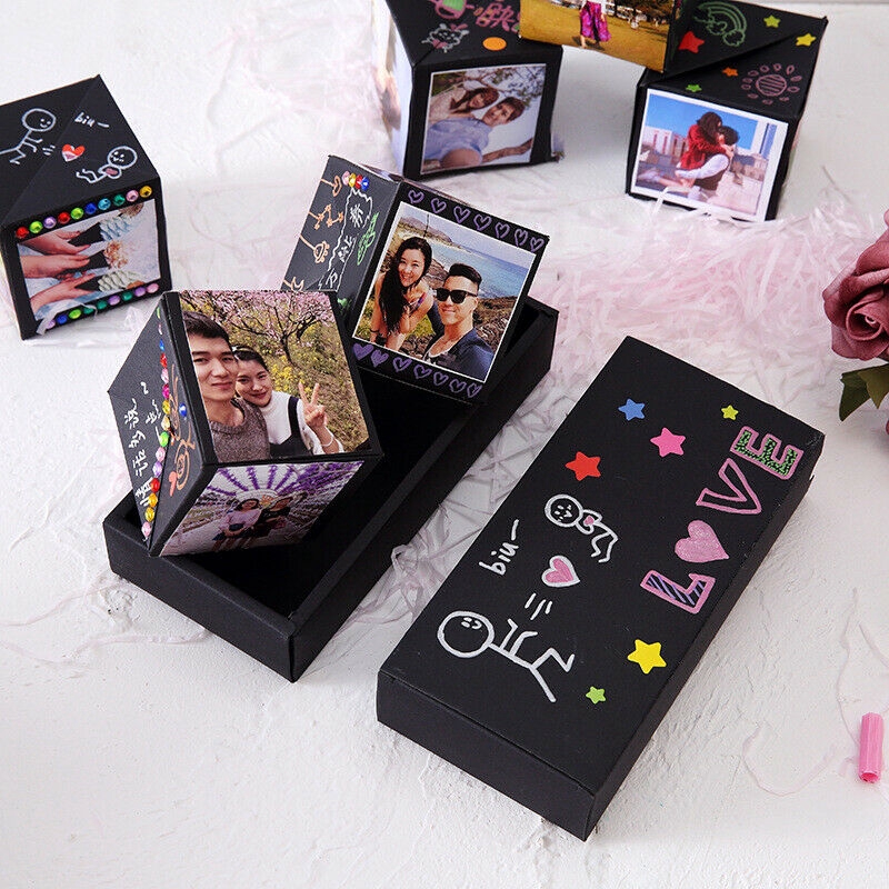 1 Pcs Spring Box DIY Album Handmade Photos Customized Surprise Birthday ...