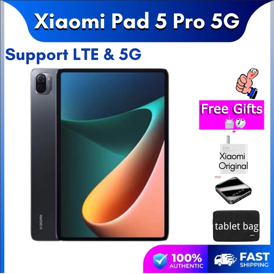 【Lte Version】Xiaomi Pad 5 Pro / Xiaomi Mi pad 5 Pro 5G Tablet Pad Ready