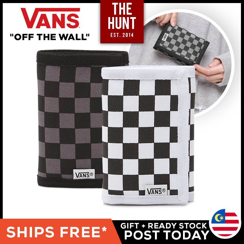 checkered vans wallet